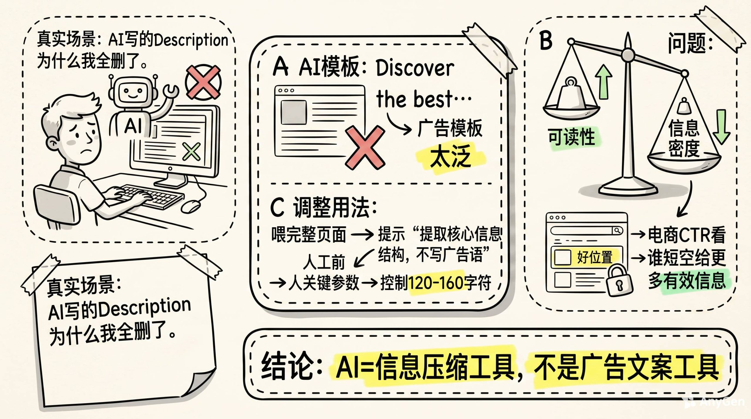 真实场景:AI写的Description,为什么我全删了 真实场景:AI写的Description,为什么我全删了